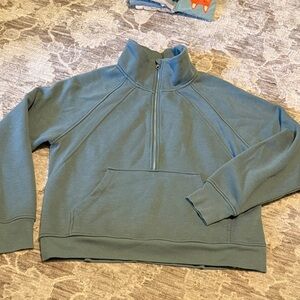 Teal Half-Zip Sweater